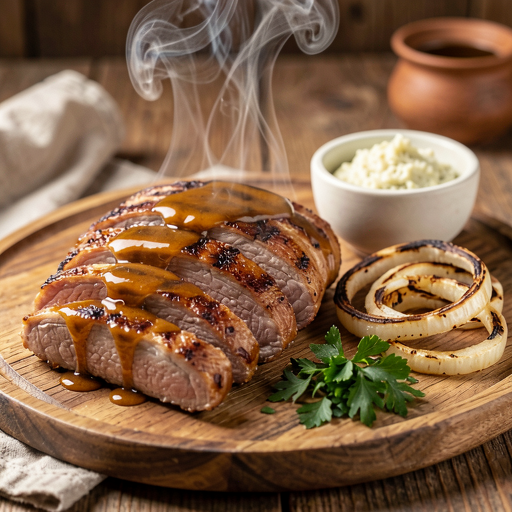 Recipe for: Grilled pork neck in honey marinade - photo 1
