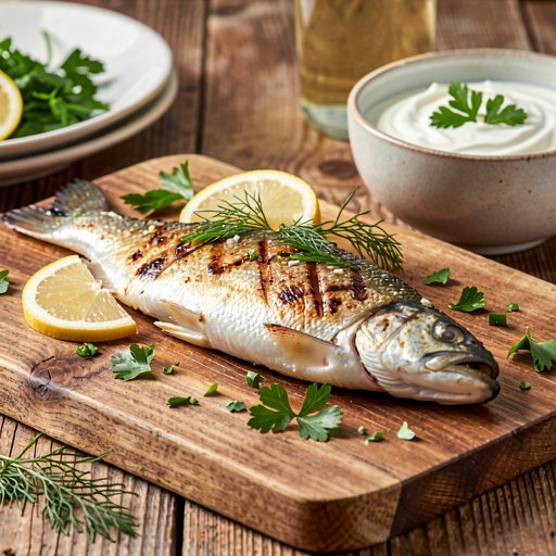 Recipe for: Grilled trout with spring herbs - photo 1