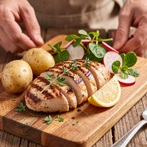 Recipe for: Grilled turkey fillets with spring herbs - photo 1