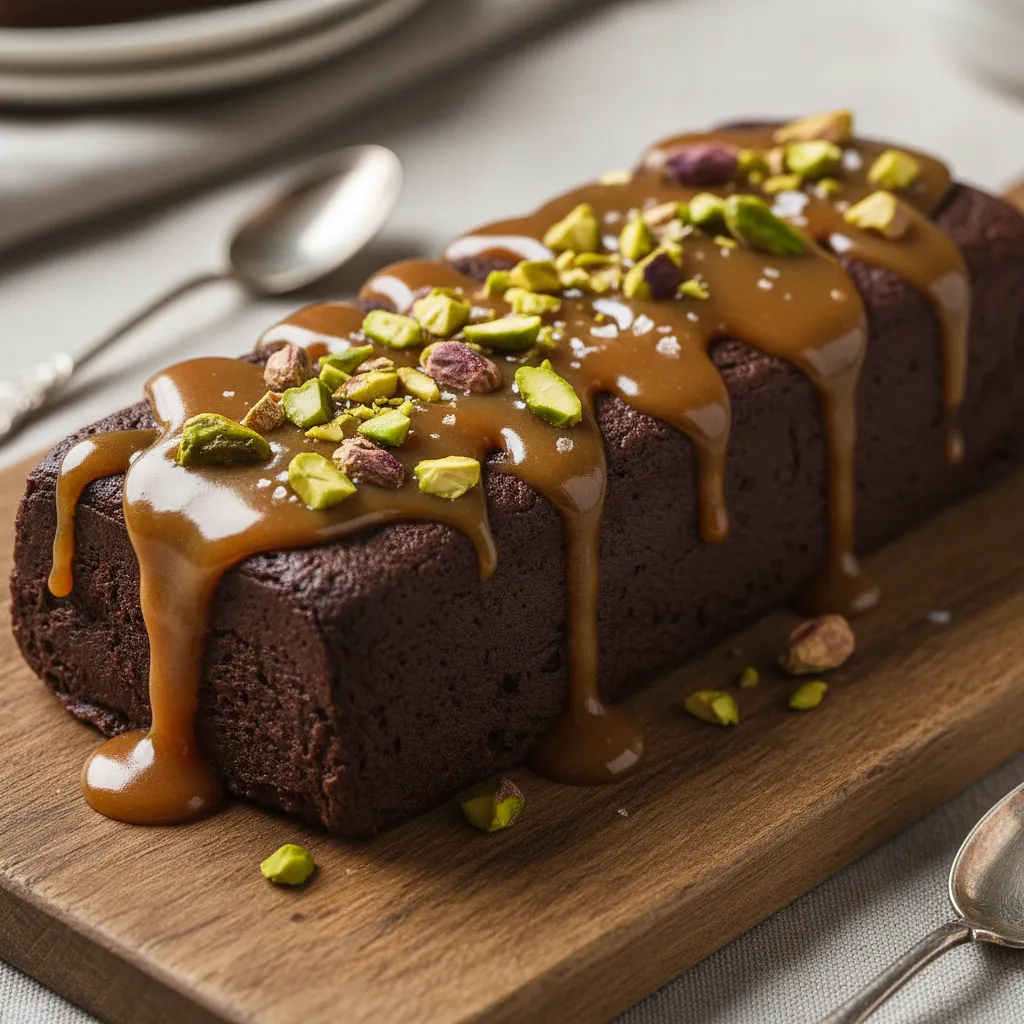 Velvety Chocolate Block with Salted Caramel and Pistachios - photo 1