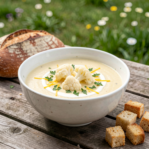 Recipe for: Cauliflower soup with cheese - photo 1