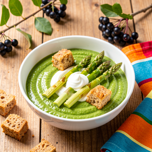 Recipe for: Green Pea Cream for May Day - photo 1