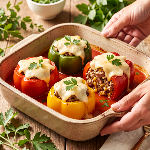 Recipe for: Stuffed Peppers with Ground Meat and Millet - photo 1