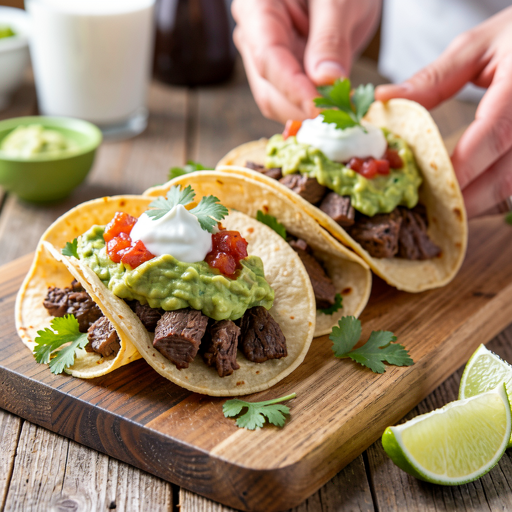 Przepis na: Tacos z wołowiną i guacamole - zdjęcie 1