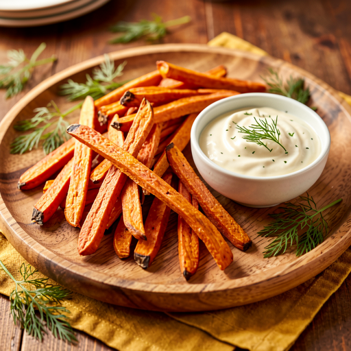Recipe for: Sweet Potato Fries with Cottage Cheese and Buttermilk Dip - photo 1