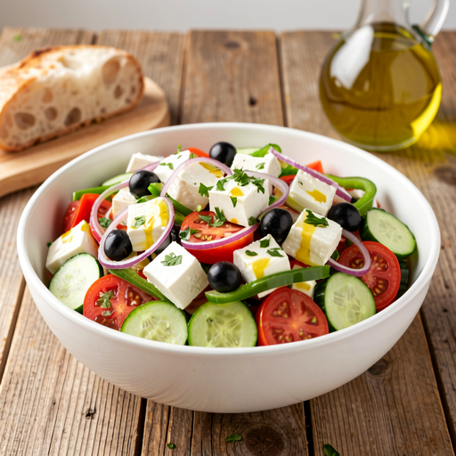 Recipe for: Greek Salad with Feta (May Day Twist) - photo 1
