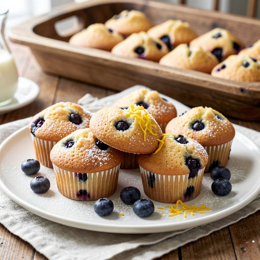 Recipe for: Blueberry Muffins with Buttermilk (May Day Classic with a Lemon Twist) - photo 1