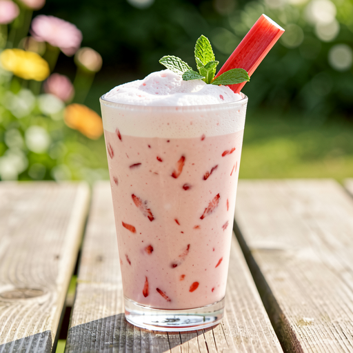 Recipe for: Strawberry-Rhubarb Cocktail with Yogurt for May Day - photo 1