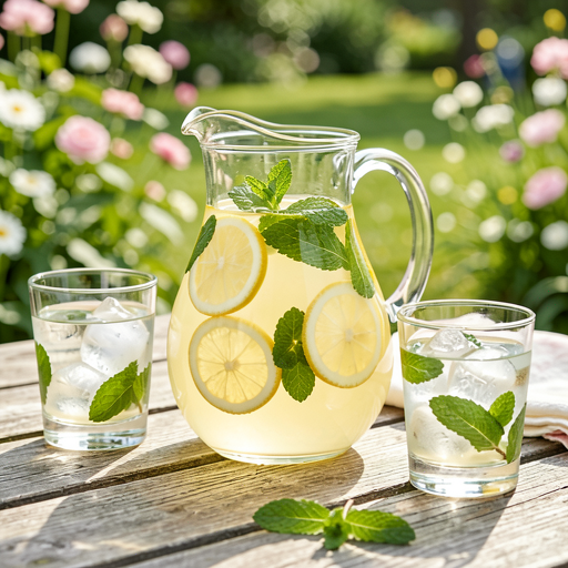 Przepis na: Lemoniada cytrynowa z miętą (na majówkę) - zdjęcie 1