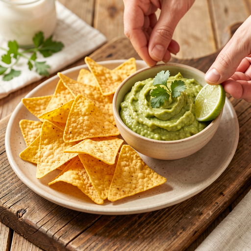 Przepis na: Chipsy tortilla z guacamole (na majówkową przekąskę) - zdjęcie 1