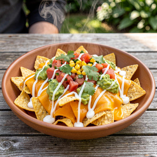 Przepis na: Majówkowe nachosy z serem cheddar, salsą i guacamole - zdjęcie 1