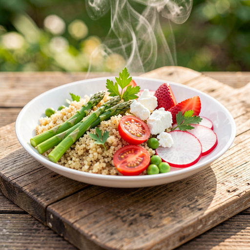 Recipe for: Quinoa salad with spring vegetables - photo 1