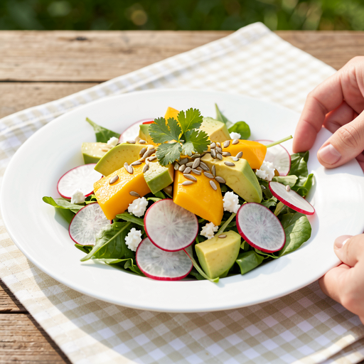 Przepis na: Sałatka z mango i awokado na majówkę - zdjęcie 1