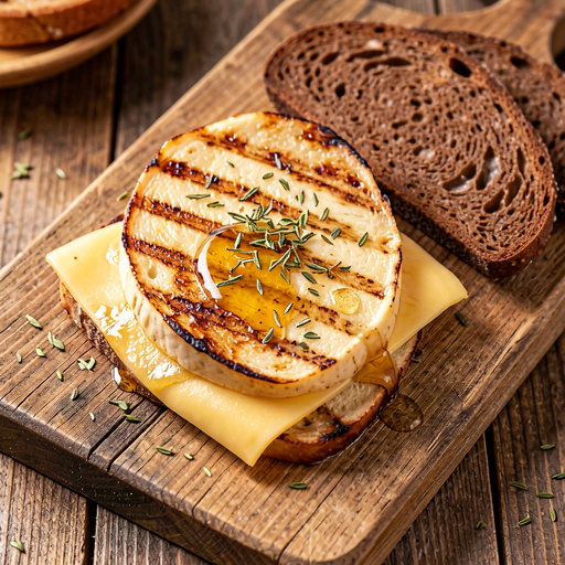 Recipe for: Grilled cheeses with marjoram (oscypek + yellow cheese) - photo 1