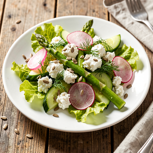 Recipe for: Young Vegetable and Cottage Cheese Salad - photo 1