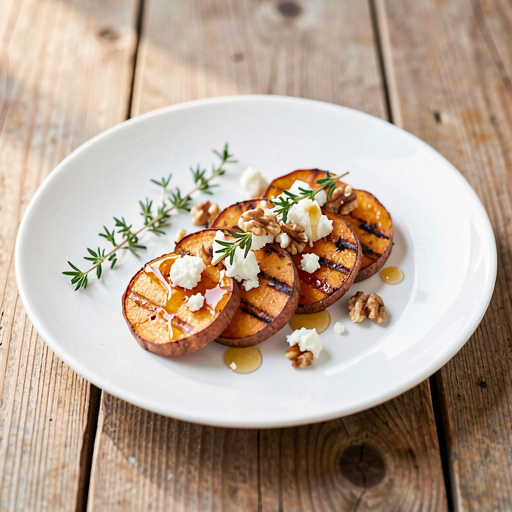 Recipe for: Grilled sweet potatoes with honey (Polish-modern appetizer) - photo 1