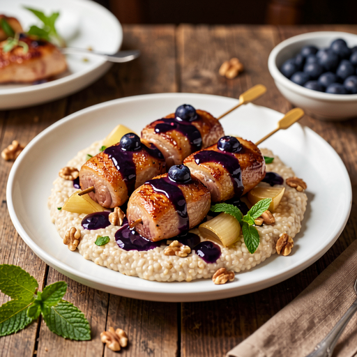 Recipe for: Duck Skewers with Blueberry (Polish-Modern) - photo 1