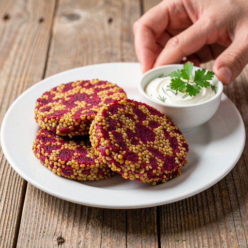 Recipe for: Millet and Beetroot Patties - photo 1