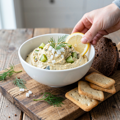 Recipe for: Vegetarian 'mackerel-style' pasta with pickled cucumber - photo 1