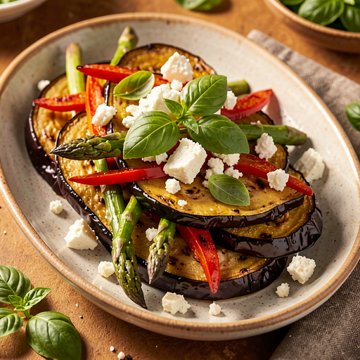 Recipe for: Baked Eggplant with Vegetables and Feta Cheese - photo 1