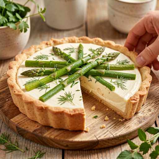Przepis na: Tarta ze szparagami i ricottą - zdjęcie 1