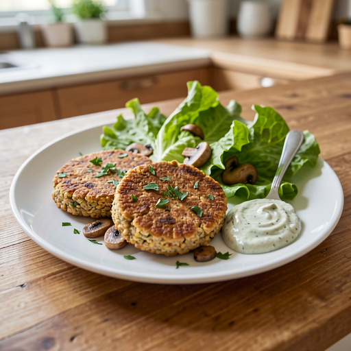 Recipe for: Buckwheat Patties with Mushrooms - photo 1