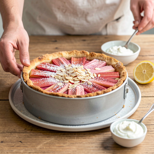 Przepis na: Tarta z rabarbarem bezglutenowa (polska-nowoczesna) - zdjęcie 1