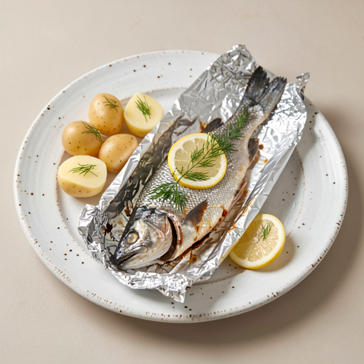 Recipe for: Baked trout in foil with lemon and dill - photo 1