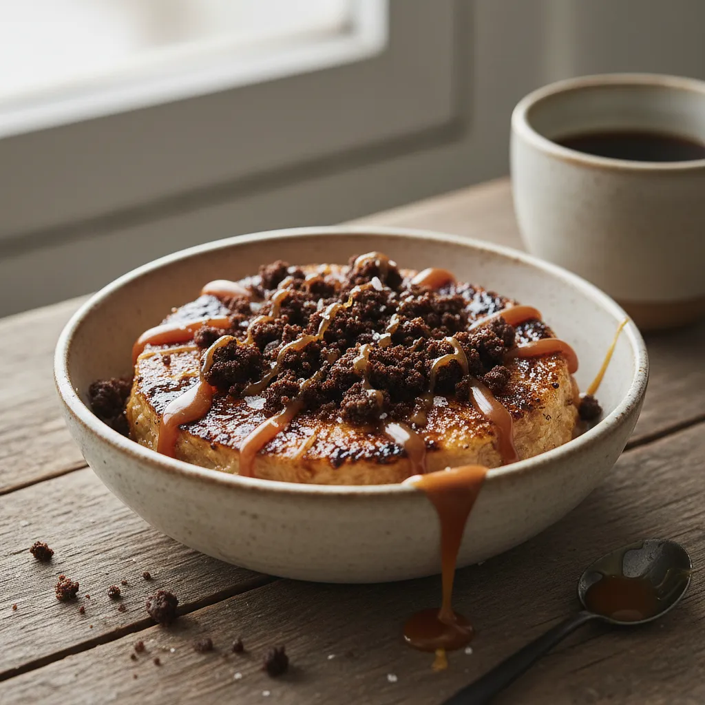 Caramelized Oatmeal with Crunchy Coffee and Salted Caramel - photo 1