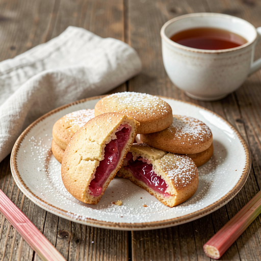 Recipe for: Crispy cookies with rhubarb - photo 1