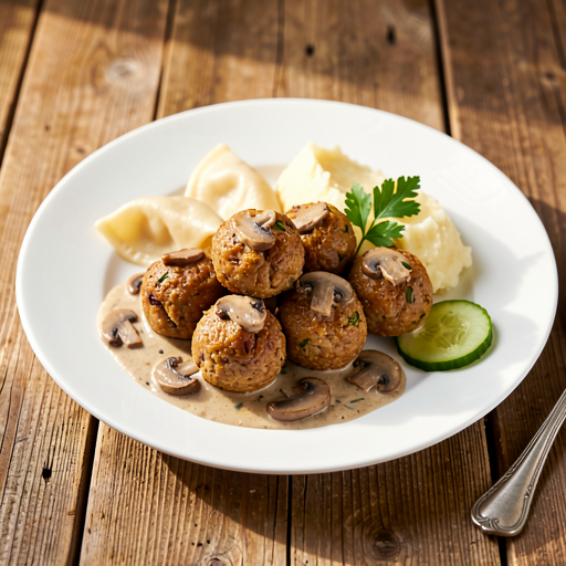 Recipe for: Juicy minced meat patties with mushrooms - photo 1