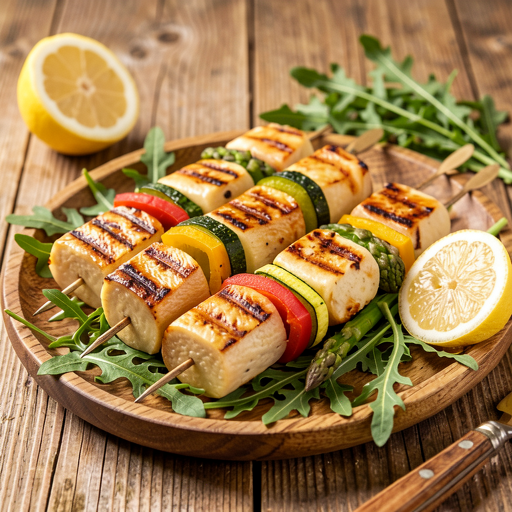 Recipe for: Vegetable and Oscypek Skewers (Vegetarian) - photo 1