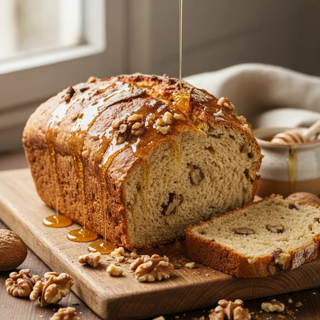 Sweet Spelt Bread with Honey and Walnuts - photo 1