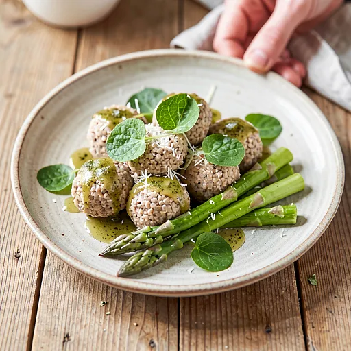 Recipe for: Buckwheat Noodles with Sage Butter and Young Asparagus - photo 1