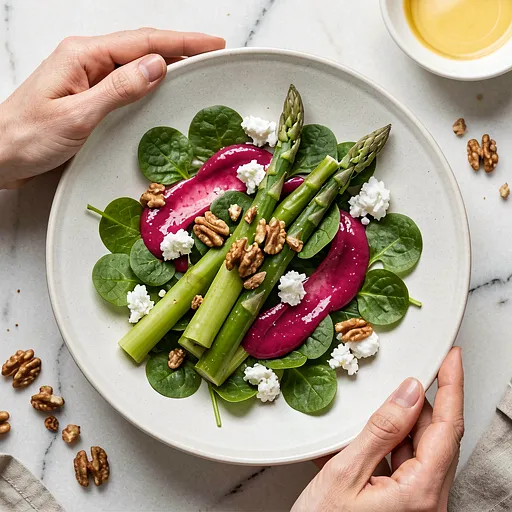 Recipe for: Sorrel salad with goat cheese and rhubarb chutney - photo 1