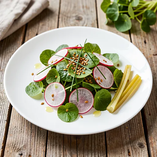 Recipe for: Radish, Sorrel, and Toasted Flaxseed Salad - photo 1