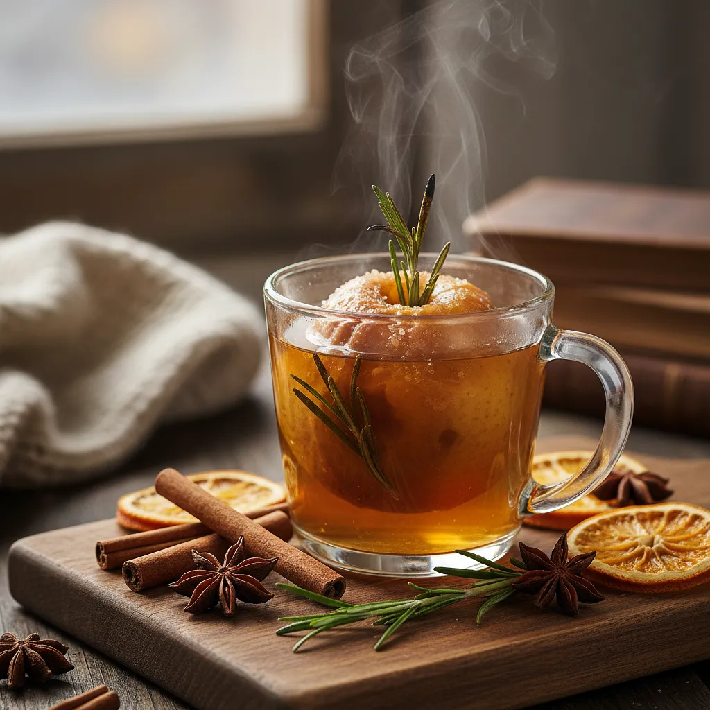 Recipe for: Autumn Spiced Tea with Roasted Apple and Rosemary - photo 1