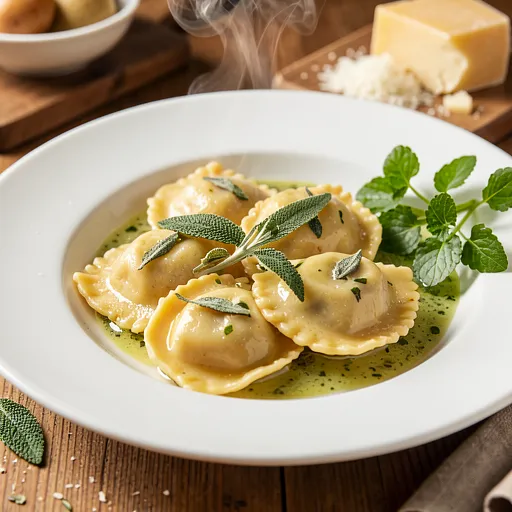 Przepis na: Tortelloni nadziewane oscypkiem i szczawiem w sosie masłowo-szałwiowym - zdjęcie 1