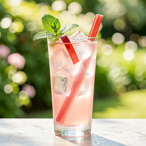 Recipe for: Rhubarb shrub with lemon balm - photo 1