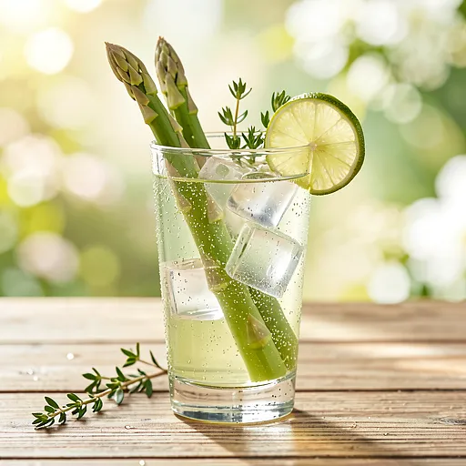 Recipe for: Asparagus tonic with lime and thyme - photo 1