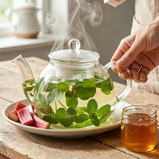 Recipe for: Herbal tea with sorrel, lemon balm, and mint. - photo 1
