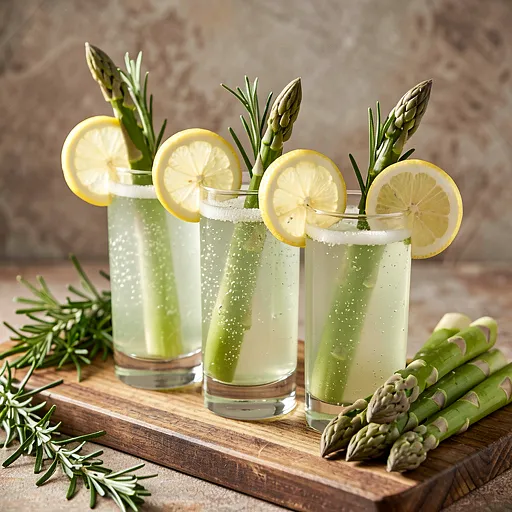 Recipe for: Asparagus Spritzer with Cider and Rosemary - photo 1