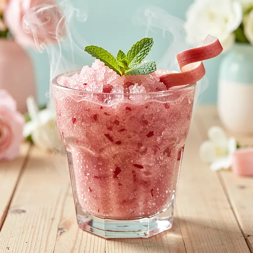 Przepis na: Granita rabarbarowa z miętą - zdjęcie 1