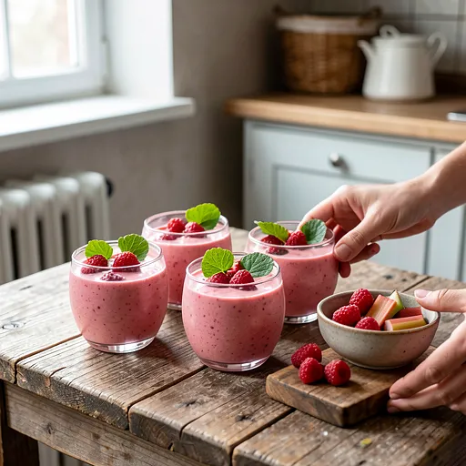Recipe for: Raspberry-Rhubarb Cocktail with Buttermilk - photo 1