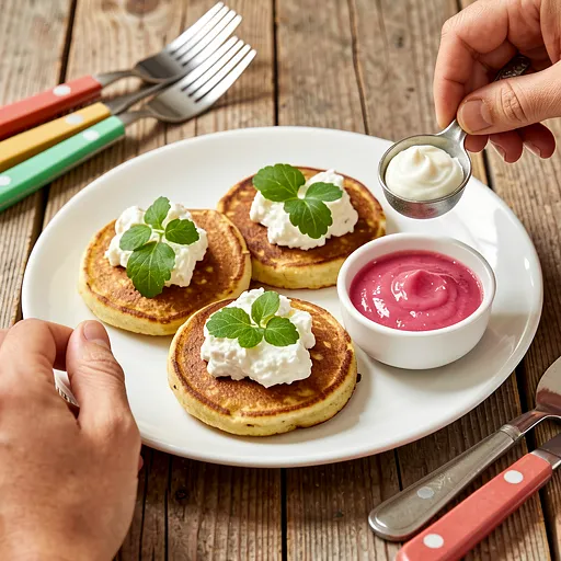 Recipe for: Silesian pancakes with sorrel and cottage cheese - photo 1