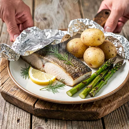 Recipe for: Fish in foil with lemon and dill - photo 1