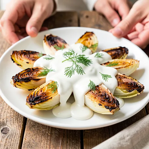 Przepis na: Grillowane kapustki z sosem jogurtowym - zdjęcie 1