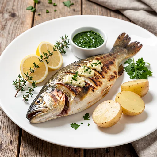 Recipe for: Grilled trout with herb butter - photo 1