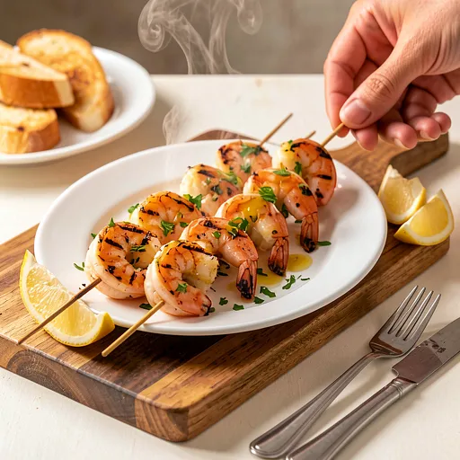 Recipe for: Grilled shrimp with garlic and lemon - photo 1