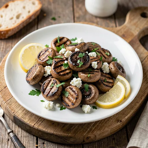 Recipe for: Grilled mushrooms with herbs and garlic - photo 1